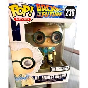 Funko Pop! Movies Back to the Future Dr. Emmett Brown #236 Loot Crate